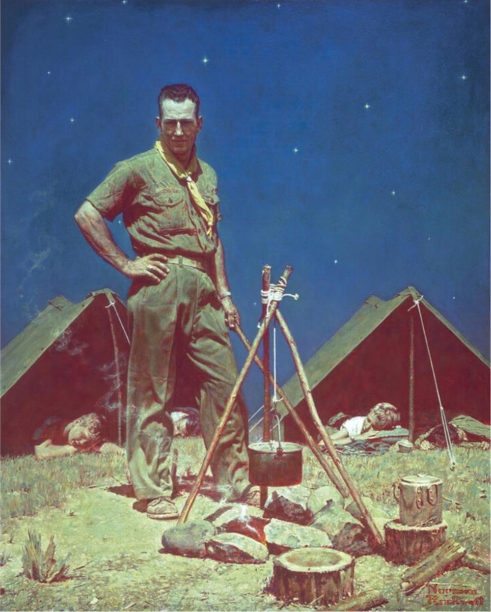 The Scoutmaster by Norman Rockwell (1956)